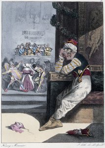 Het Carnaval: "Iedereen vindt zijn plezier waar hij het vindt" - in "Les pastemps" door Henri Monnier, ed. Delpech, Parijs door Henri Bonaventure Monnier