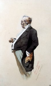 Portret van de auteur in Monsieur Prud