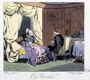 Een boudoir in de 18e eeuw - in "Jadis et aujourd