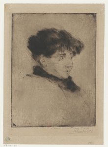 Portret van Eva Gonzalès