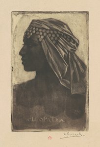 Cleopatra door Henri Charles Guérard