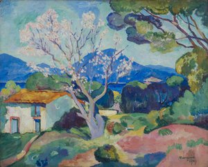 Amandelboom in bloei, 1907