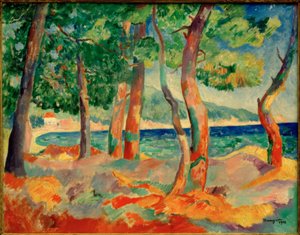 Het dennenbos bij Cavalière door Henri Charles Manguin
