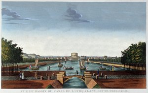 Bassin de la Villette, Parijs door Henri Courvoisier Voisin