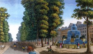 Fontein, Boulevard Saint-Martin, ca.1810-1820 door Henri Courvoisier Voisin