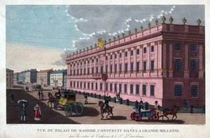 Het Marmeren Paleis in Sint-Petersburg door Henri Courvoisier Voisin
