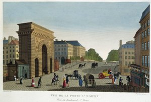 Vue de la Porte St Martin - in 