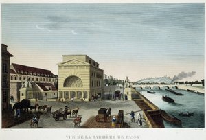 Barrière de Passy - in “Vue de Paris en 1810: les barriers de Paris” door Courvoisier door Henri Courvoisier Voisin