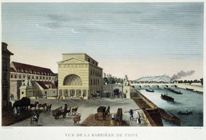 La barrier de Passy, circa 1820 in Vues de Paris