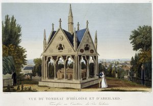Graf van Héloïse en Abélard op Père Lachaise, ca. 1820 - in 