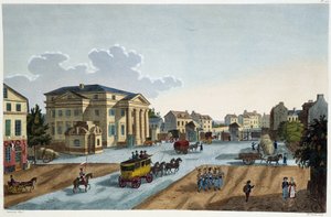 Zicht op de Barrière St Denis - in 