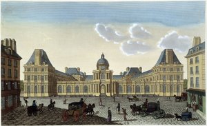 Uitzicht op het Palais du Luxembourg, circa 1820 - in “Vues de Paris” door Courvoisier door Henri Courvoisier Voisin