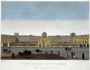 Vue du Chateau des Tuileries - in 