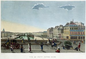 Vue du pont Notre-Dame - in Vues de Paris