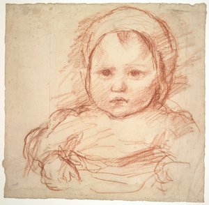 Portret van een Baby door Henri Cros