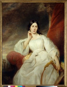Portret van Maria Garcia, zangeres in de rol van Desdemona voor Othello door Henri Decaisne