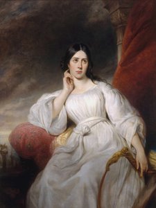 Portret van de operazangeres Maria Malibran-Garcia als Desdemona