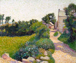 De Weg in Zonlicht door Henri Delavallee