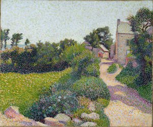 De Weg in Zonlicht, ca. 1887 door Henri Delavallee