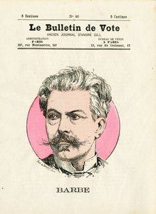 Ballot 2e serie, Satirisch in kleuren: Baard - Illustratie door Henri Demare (1846-1888) door Henri Demare