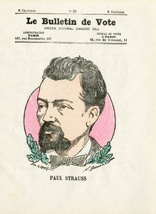 Ballot 2e serie, Satirisch in kleuren: Strauss Paul - Illustratie door Henri Demare