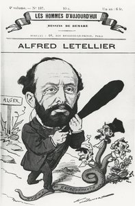 Karikatuur van Alfred Letellier, uit 