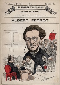Cartoon van Albert Petrot 1837-1897 uit 