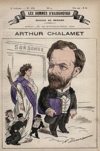 Cartoon van Jean Marie Arthur Chalamet (1822-1895) Franse Republikeinse politicus - uit 