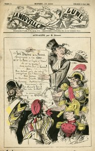 Illustratie door Henri Demare (1846-1888) voor de Omslag van La Nouvelle Lune door Henri Demare