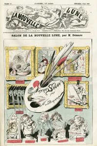 Illustratie van Henri Demare voor de omslag van La Nouvelle Lune door Henri Demare