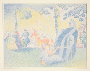 Champs Elysees door Henri Edmond Cross