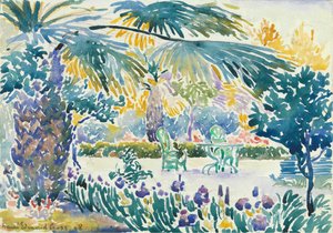 Tuin van de schilder in Saint Clair door Henri Edmond Cross