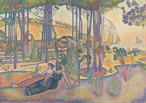 De avondlucht door Henri Edmond Cross