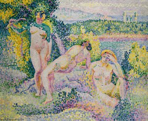 Nimfen door Henri Edmond Cross