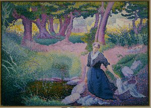De wasvrouw, 1895-96 door Henri Edmond Cross
