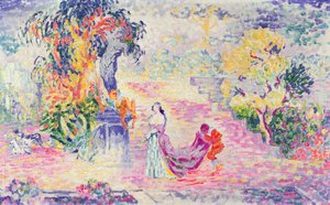 Vrouw in het park, 1909