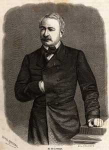 Portret van Ferdinand de Lesseps door Henri Emilien Rousseau
