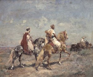 De valkenjacht door Henri Emilien Rousseau