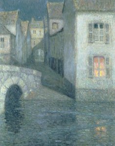 Huizen aan de rivier, Chartres, 1929