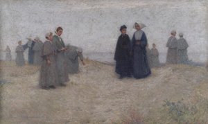 De Promenade van de Wezen, 1888 door Henri Eugene Augustin Le Sidaner