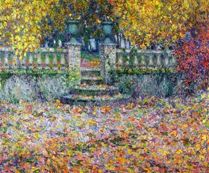Het terras in de herfst, Gerberoy