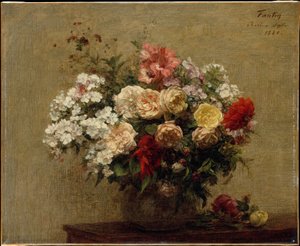 Zomerbloemen door Henri Fantin-Latour