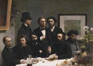 Een hoek van de tafel door Henri Fantin-Latour