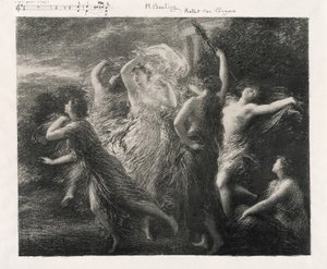 Dans van de Trojanen door Ignace Henri Jean Fantin Latour