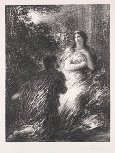 Duo des Troyens door Ignace Henri Jean Fantin Latour