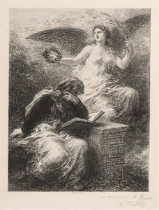 Glorie door Ignace Henri Jean Fantin Latour