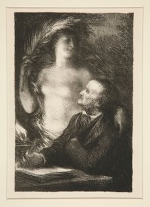 La Muse door Ignace Henri Jean Fantin Latour