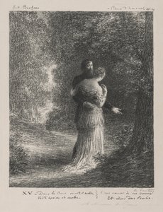 Liefdesgedichten (derde plaat) door Ignace Henri Jean Fantin Latour