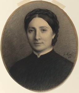 Madame Ditte door Ignace Henri Jean Fantin Latour