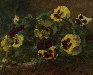 Viooltjes, 1903 door Ignace Henri Jean Fantin Latour